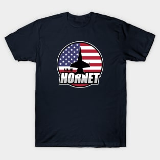 F/A-18 Hornet US Flag T-Shirt